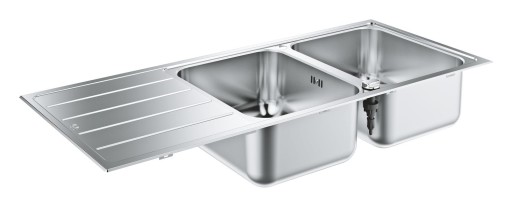 Grohe K500 kjøkkenvask, 116x50 cm, rustfritt stål