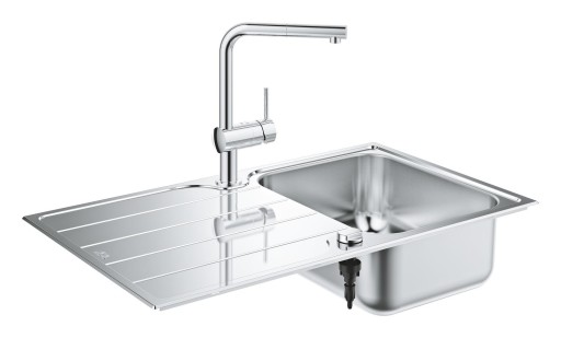 Grohe K500 kjøkkenvask, 86x50, rustfritt stål