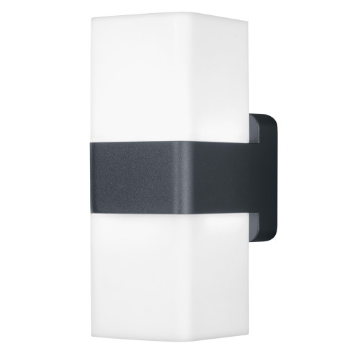 LEDvance Smart+ Outdoor Cube UpDown LED udendørs væglampe - 13,5W - RGBW - WiFi - grå