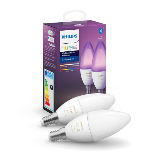 Philips Hue E14 White COLOR Ambiance BT - 2-pak