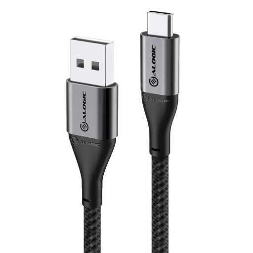 Alogic ladekabel USB-A til USB-C, grå, 3 meter Hus &amp; hage > SmartHome &amp; elektronikk