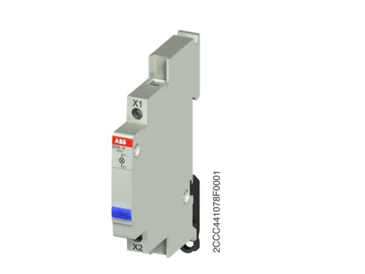 10 stk Signallampe 12V..48VAC/DC, LED blå, for skinne, E219-G48