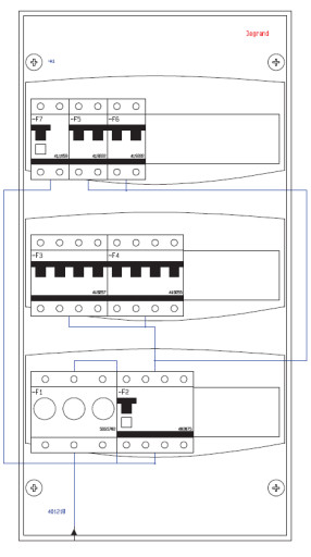 Huspanel LE3 01.1102s med sikkerhetselement, hvit Backuptype - El