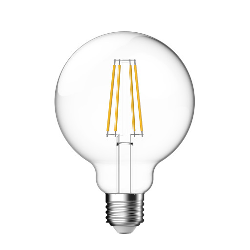 Nordlux Smart E27 globepære, klar LED filament