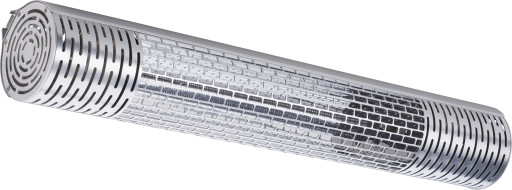 Wishco 2000 Carbon PRO, varmelampe sølv-hvid, dækker op til 16 m2
