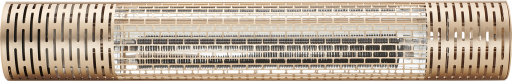 Wishco Carbon Pro infrarød terrassevarmer, 2000W, champagne