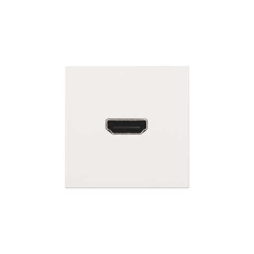 HDMI udtag med terminaler for ledningsmontering, white coated