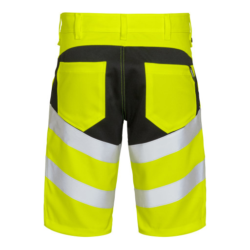 FE Engel stretchshorts 6546, EN 20471 gul/svart, klasse 1, størrelse 88