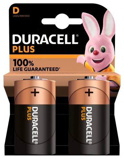 Duracell Plus Power alkaline D batteri - 1 stk.