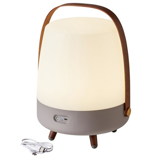 Lite Up Play Opladelig Lampe M Højtaler Brun Fra Kooduu