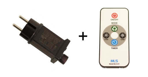 Nordic Winter fjernbetjening & transformer til lysstyring - maks 3,6W