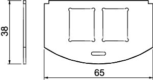 Billede af Monteringsplade til GES R2 Til 2x type C, MP R2 2C