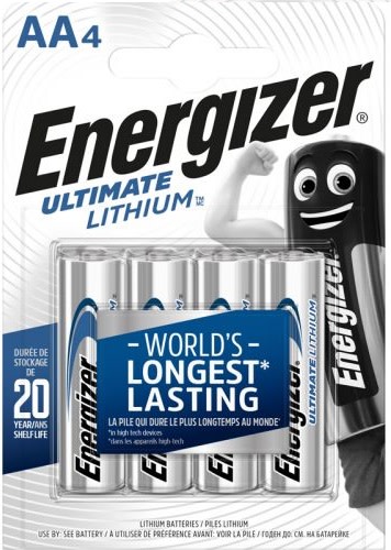 Energizer Ultimate Lithium AA batterier - 4 stk.