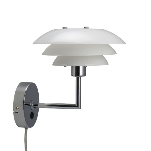 Dyberg Larsen DL20 vegglampe, opal