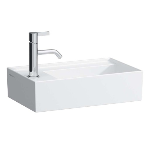 Kartell Laufen servant, 46x28 cm, venstre, hvit