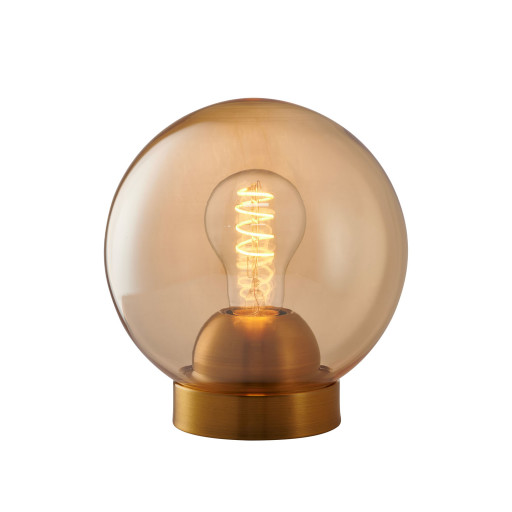 Halo Design Bubbles bordlampe, ravfarvet