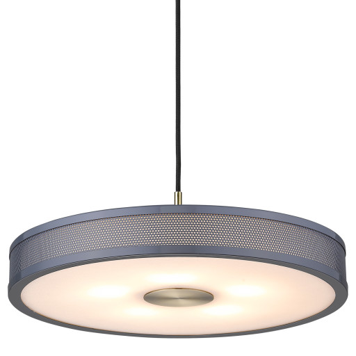 Frame, Pendel lampe, Lakeret metal, 10W by Halo Design (D: 43 cm. x H: 6 cm., Lys grå)