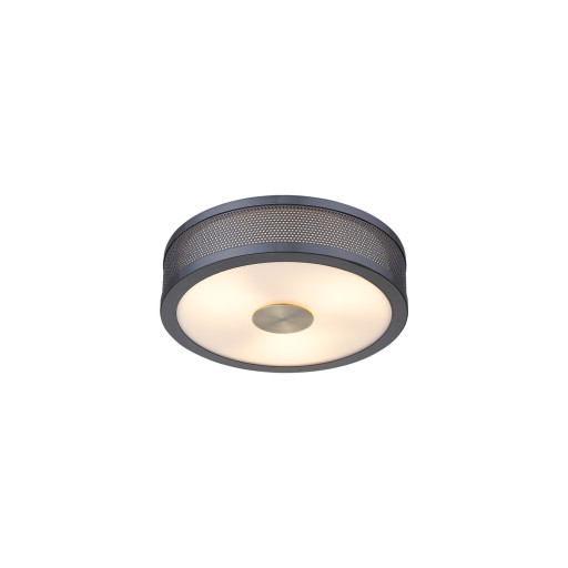 Frame, Loftslampe, Lakeret metal, 10W by Halo Design (D: 24 cm. x H: 6 cm., Lys grå)