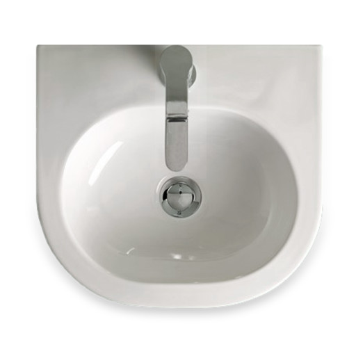 Lavabo Flo 40 servant, 40x37 cm hvit