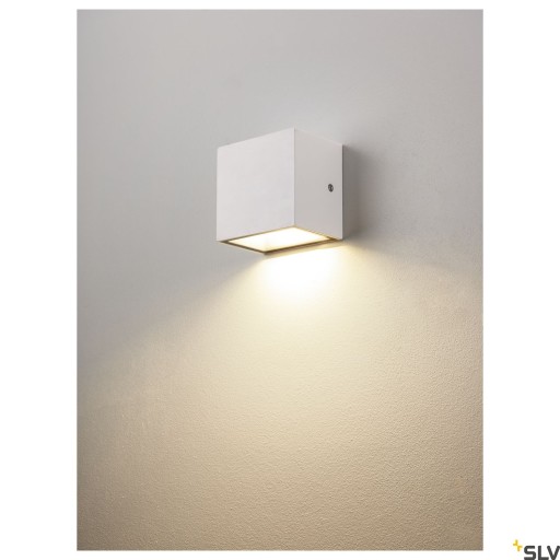 SITRA S WL SINGLE LED utendørs vegglampe hvit CCT 3000/4000K