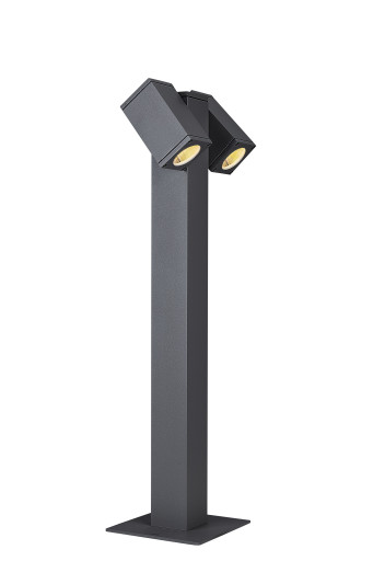 THEO PATHLIGHT double QPAR51 udendørs standerlampe antracit