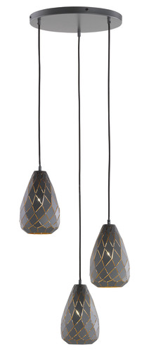 Trio Lighting Onyx klyngependel