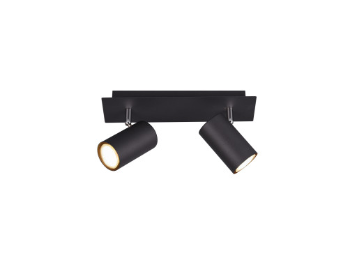 Trio Lighting Marley spotlampe m/2 spots - sort