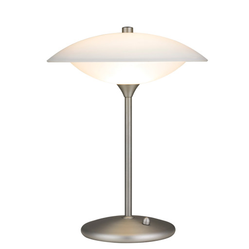 Baroni, Bordlampe, Opal, 28W, G9 by Halo Design (D: 30 cm. x H: 40 cm., Opal/stål)