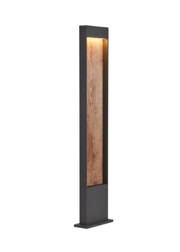 SLV Flatt Pole havelampe - brun/100 cm