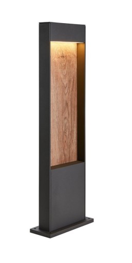 SLV Flatt Pole havelampe - brun/65 cm