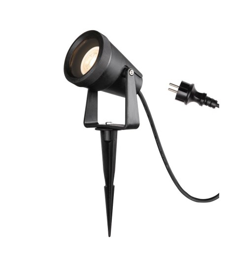 SLV Samrina jordspydlampe, GU10, IP65, sort (mat)