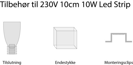 230V LED Strip koblingsstykke Backuptype - El