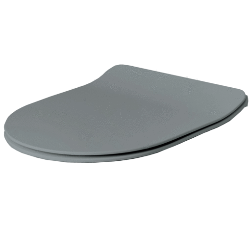 Glomp Mini Slim soft close toalettsete matt grå Backuptype - VVS