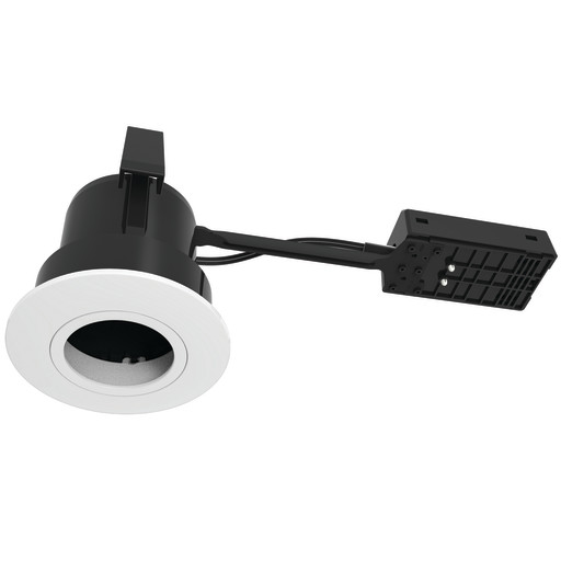 Luna Quick2Light Downlight 230V GU10 IP44 Matt Hvit Rund Innbyggingsspot