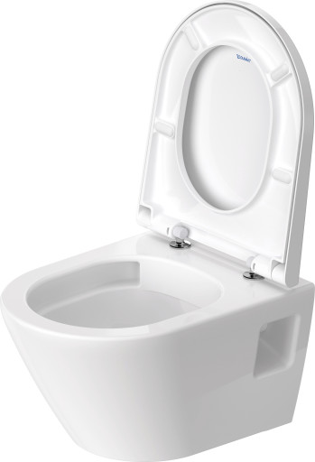 Duravit D-Neo compact vegghengt toalett, uten skyllekant, hvit