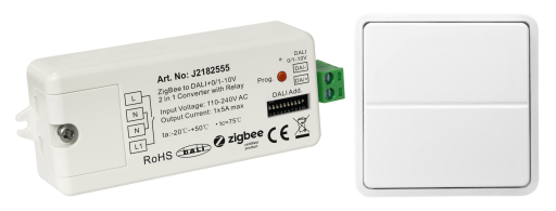 Trådløs pakkeløsning Zigbee 1-10V mod. + batteriløst trykk Backuptype - El