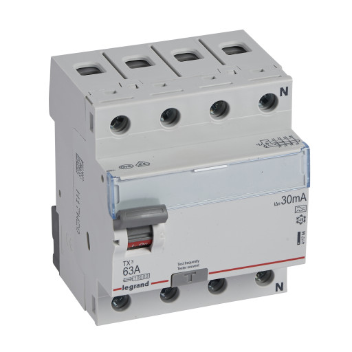 RCD TX3 HPFI 63A 30mA, 4P, 4M, 10kA, type A HPFI