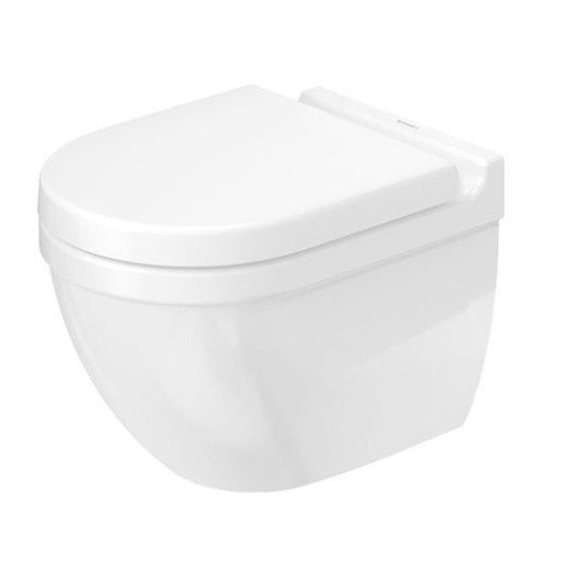 Duravit Starck 3 Compact vegghengt toalett, antibakteriell, hvit