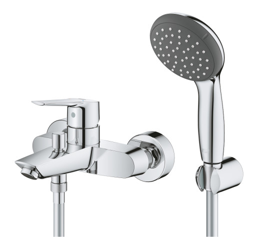 Grohe Quickfix Start badekararmatur med dusjsett, krom