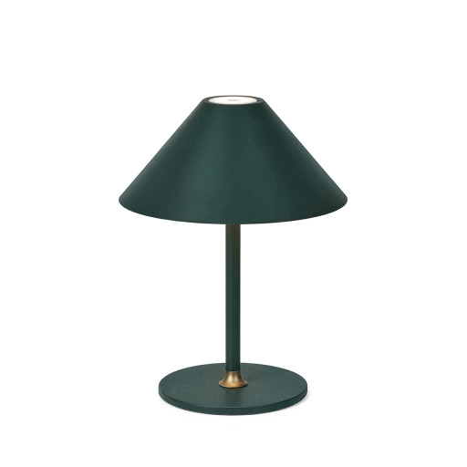 Halo Design Hygge genopladelig bordlampe, H20 cm, mørkegrøn