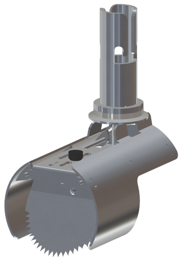 NI TX11 Lås mini DN100/110 mm rottefelle, 99-103 mm Backuptype - VA