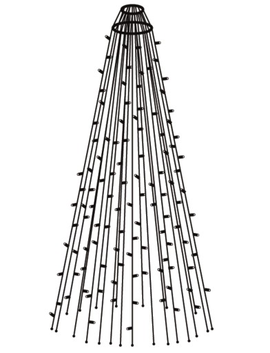 Sirius Top-Line flaggstangslyslenke | 1518 varmhvite lys | 10,35m.