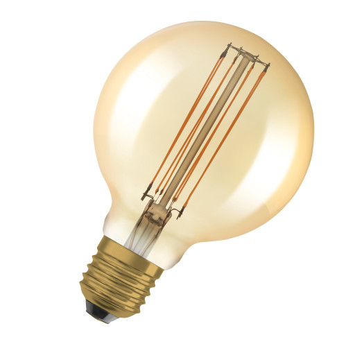 Ledvance Vintage 1906 E27 globepære, 2200K, 5,8W,Ø9,5 LED filament