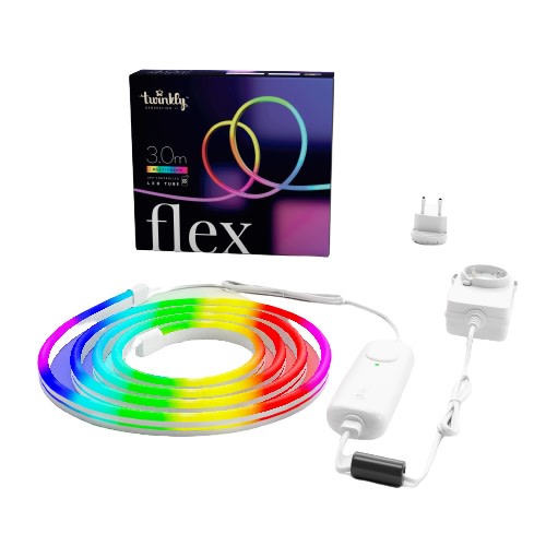 Twinkly Flex LED slinga startpaket, färget ljus, 3 meter