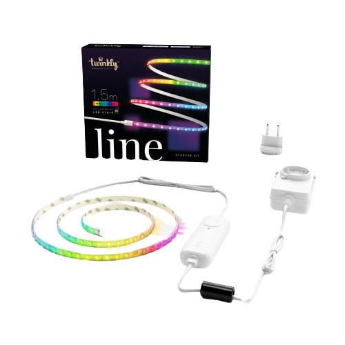 Twinkly Line magnetisk LED strip startsett, farget lys, 1,5 meter