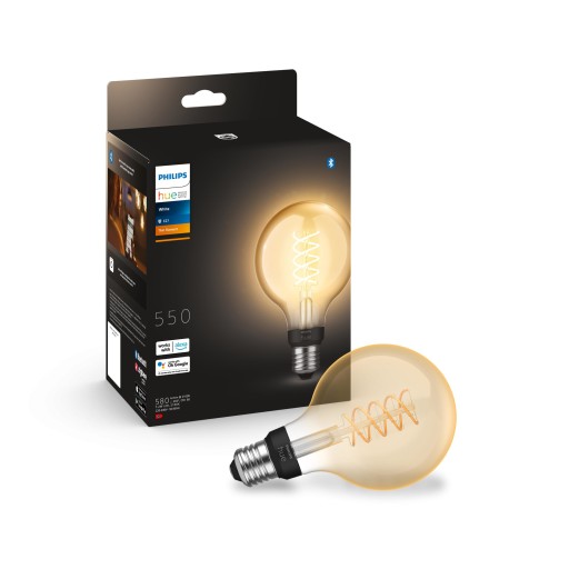 Philips Hue White E27 globepære,Ø9,2 cm