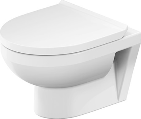 Duravit No.1 vegghengt toalett, uten skyllekant, rengjøringsvennlig, hvit