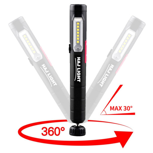 Blyantlys, oppladbart Pen-lys, 220 + 80 lumen Backuptype - Værktøj