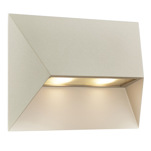 Nordlux Pontio utendørs vegglampe, beige, 27 cm Vegglampe