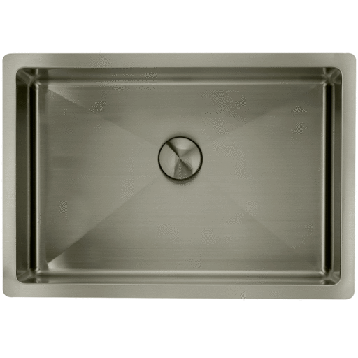 Lavabo Low servant, 49x34 cm, sort krom